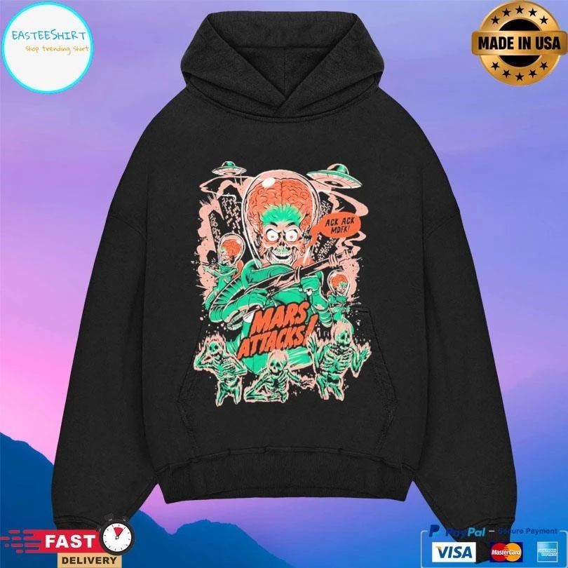 It Was A Warning Ack Ack Mdfk Mars Attacks T-shirts