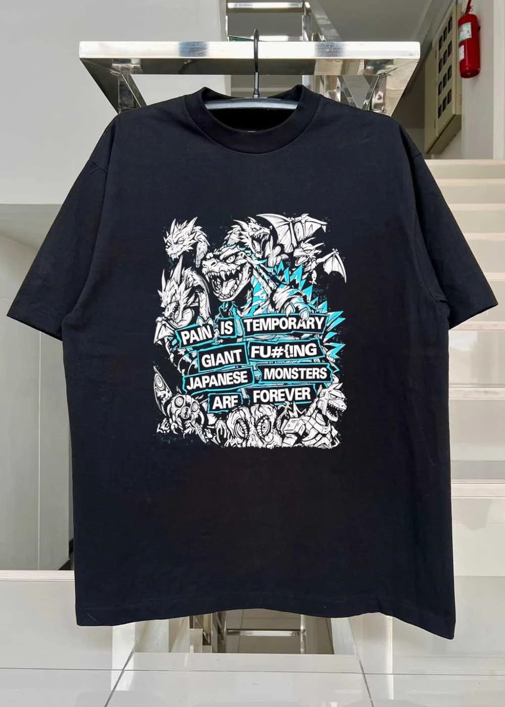 Kaiju Fan Apparel Pain Is Temporary Giant Japanese Monsters Are Forever T-Shirt