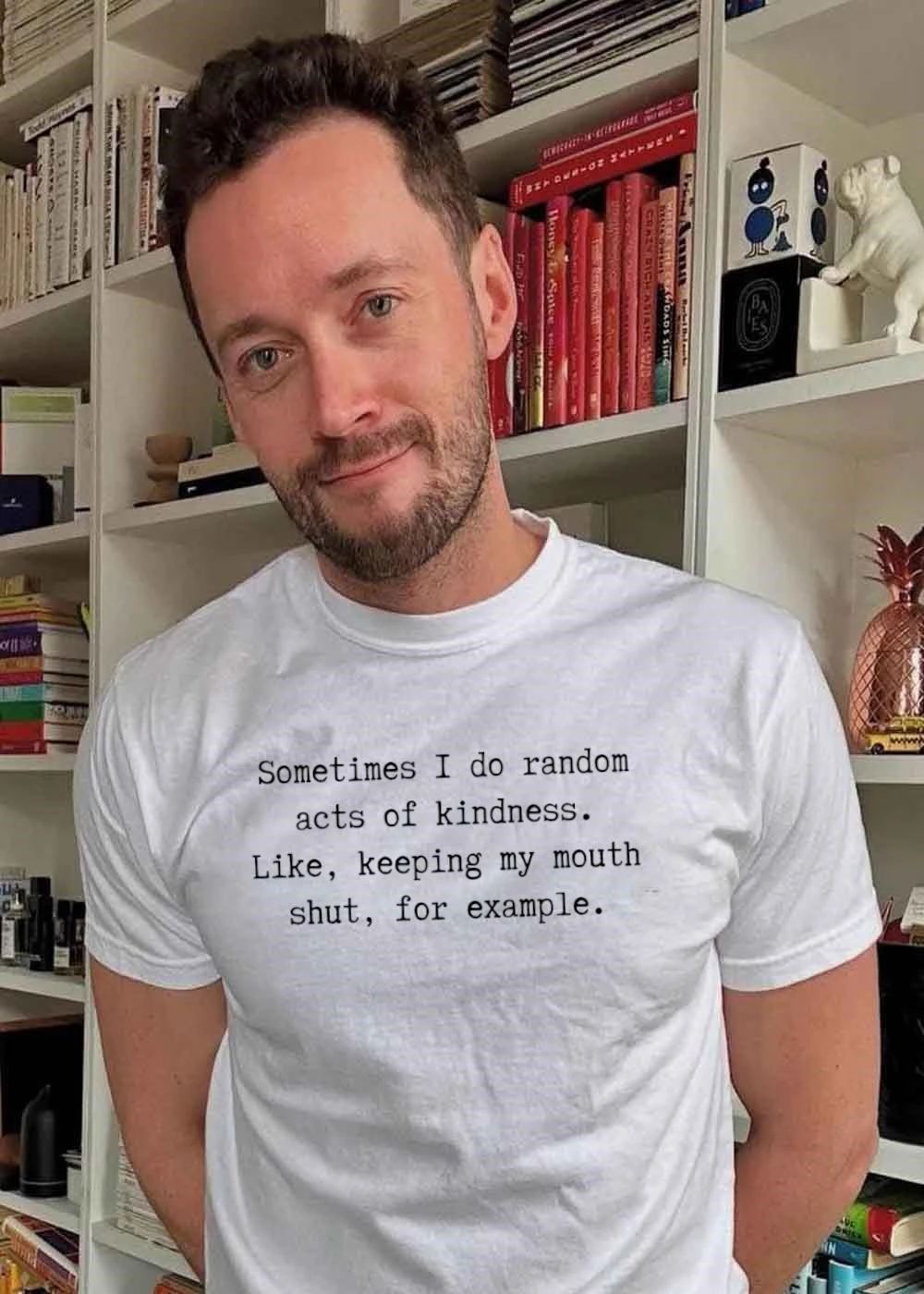 Sarcastic Humor Random Acts of Kindness Keeping Mouth Shut Apparel T-Shirt