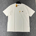 Carhartt Loose Fit Pocket Tee Mens XLT Heavyweight Workwear Durable Cotton White