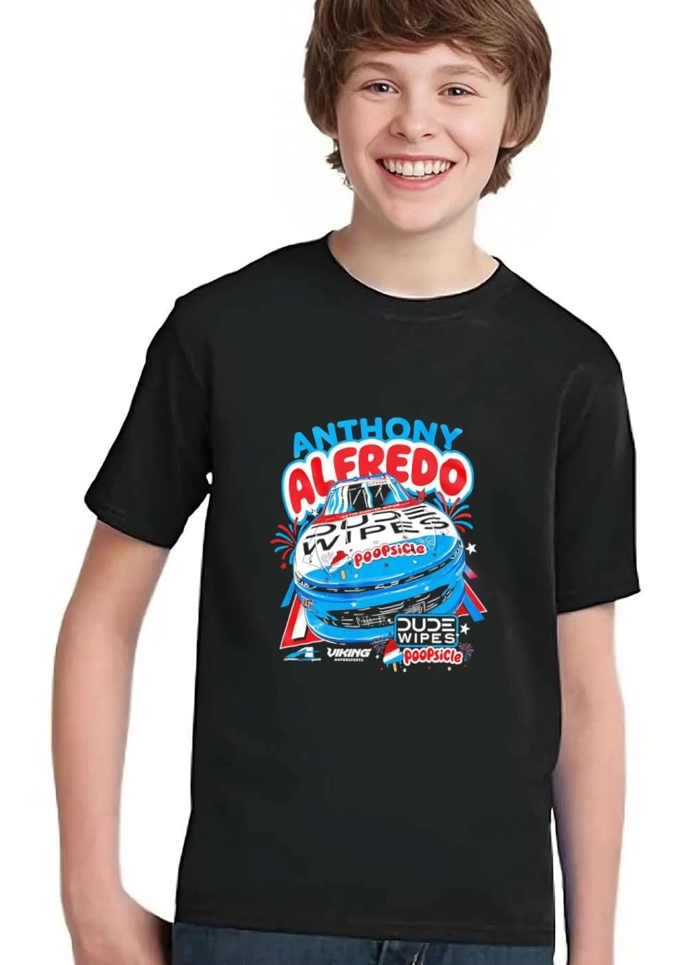 Viking Motorsports Dude Wipes Poopsicle Anthony Alfredo Race Car Fireworks Stars shirt