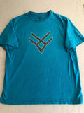 HAWK T Shirt Mens XL Teal Blue Graphic Everyday Workwear Outdoor Tee