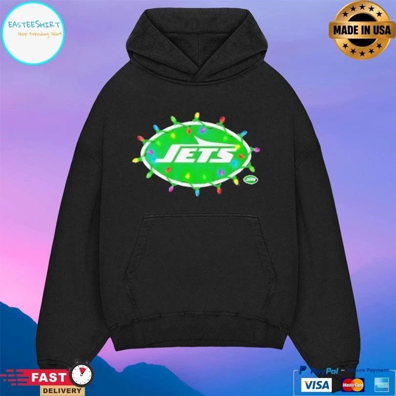 New York Jets Logo Holiday Lights T-shirts