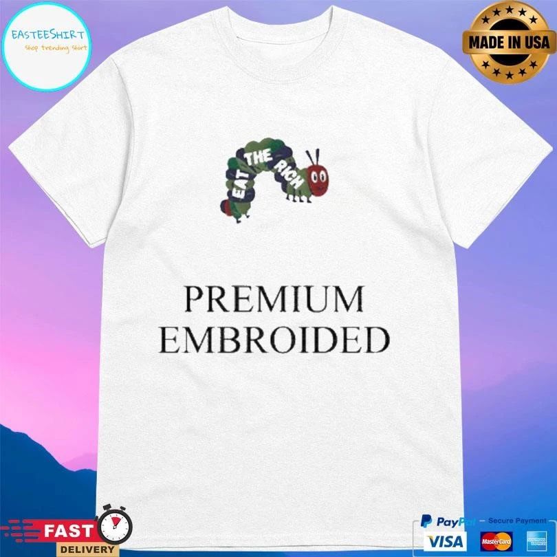 Worm Eat The Rich Premium Embroidered Anti Capitalist T-shirts