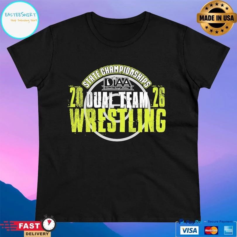 State Championships 2026 DIAA Dual Team Wrestling T-shirts