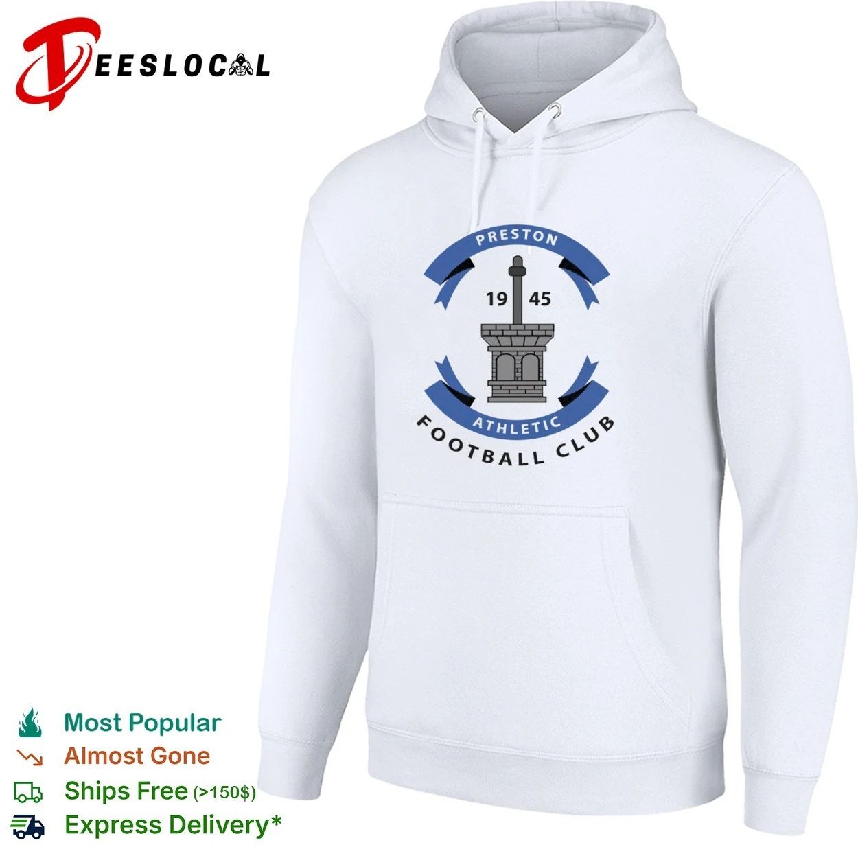 Preston Athletic Football Club 1945 soccer T-shirt
