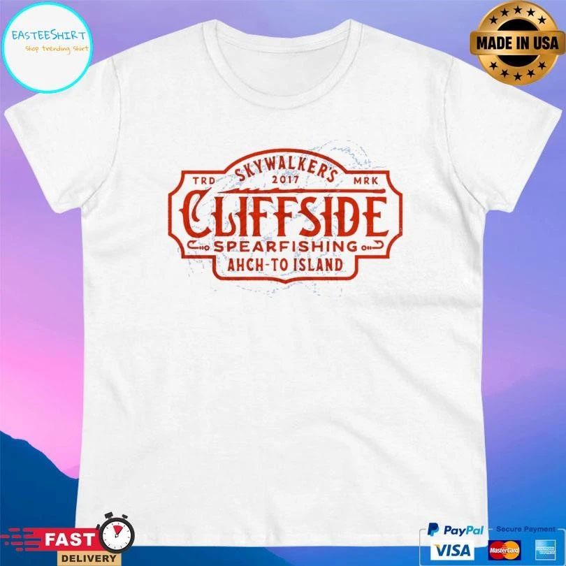 Skywalker’s Luke’s Cliffside Spearfishing Ahch-To Island 2017 T-shirts