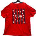 USA Shirt Mens 2XL Patriotic Spell Out Festival Everyday Streetwear Academia