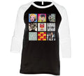Andy Warhol Art Paintings Trendy Artsy Raglan 3/4 Sleeve Shirt