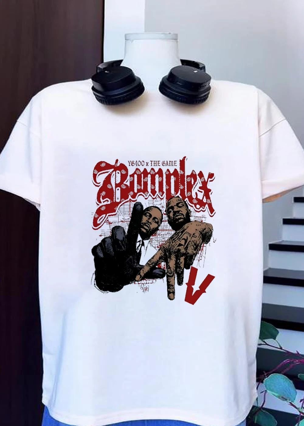 YG400 x The Game Bomplex V Compton Hip Hop Streetwear T-Shirt