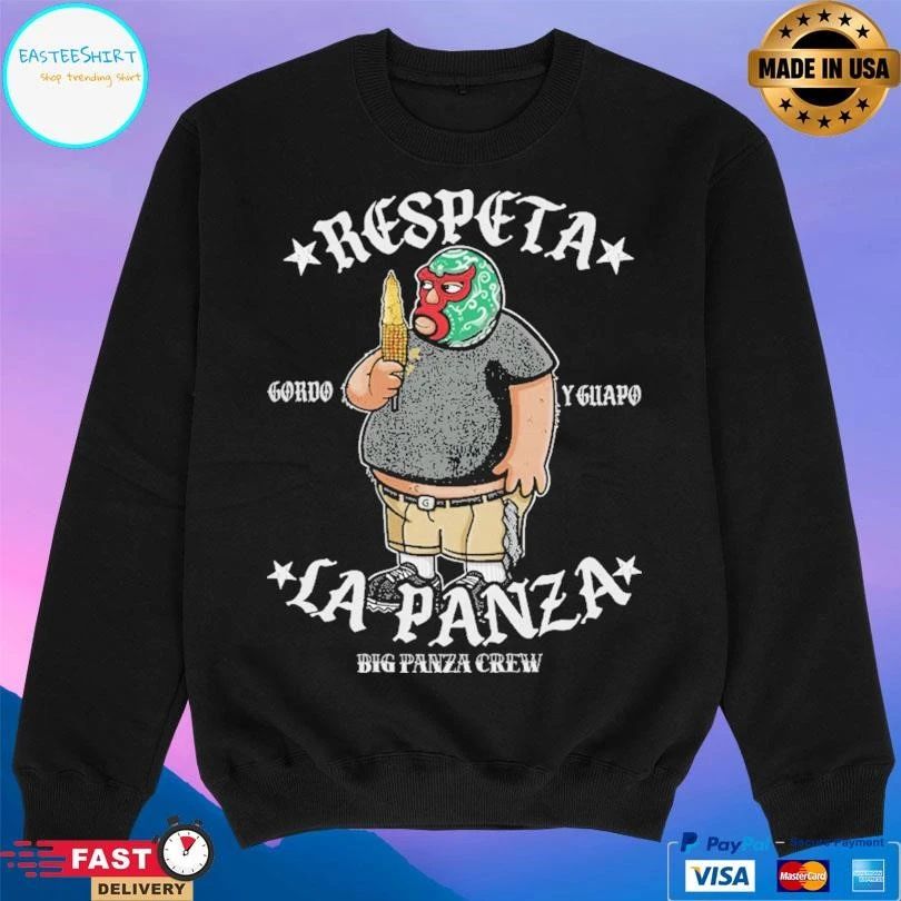 Respeta La Panza Big Panza Crew Gordo Y Guapo T-shirts