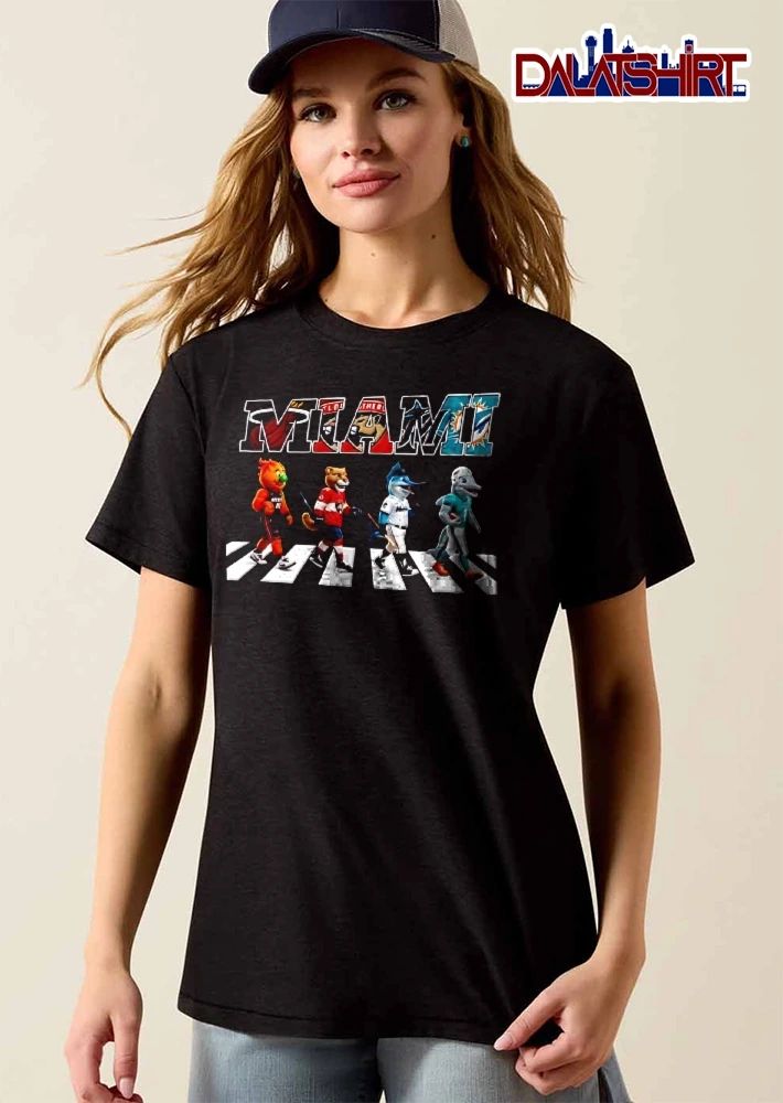 Miami fire mascot panther mascot marlin mascot dolphin mascot shirt