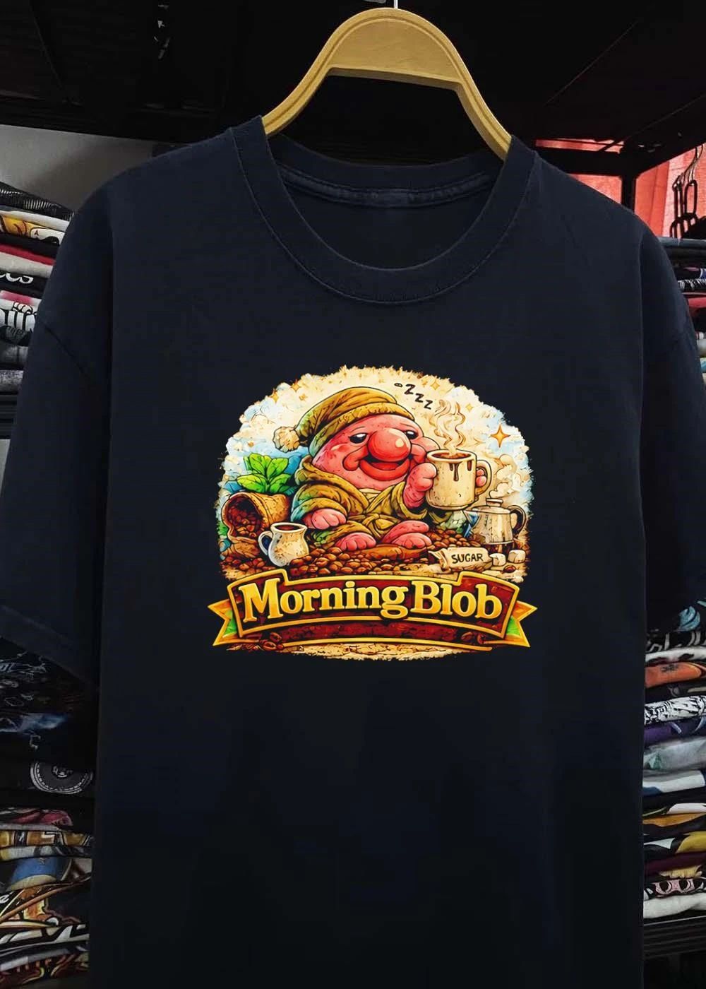 Cozy Morning Blob Coffee Drinker Sugar shirt