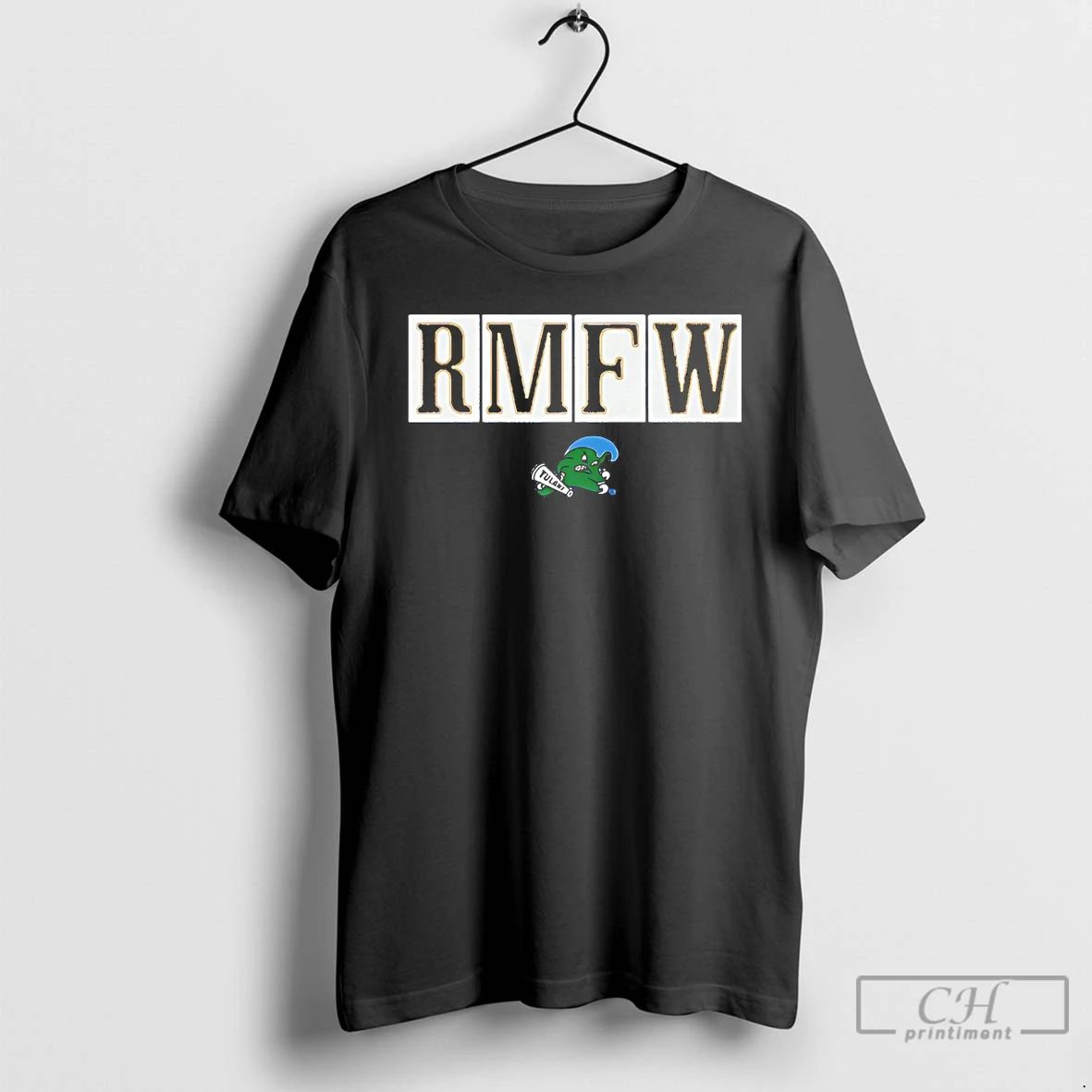 Premium Tulane Green Wave Rmfw Logo T Shirts