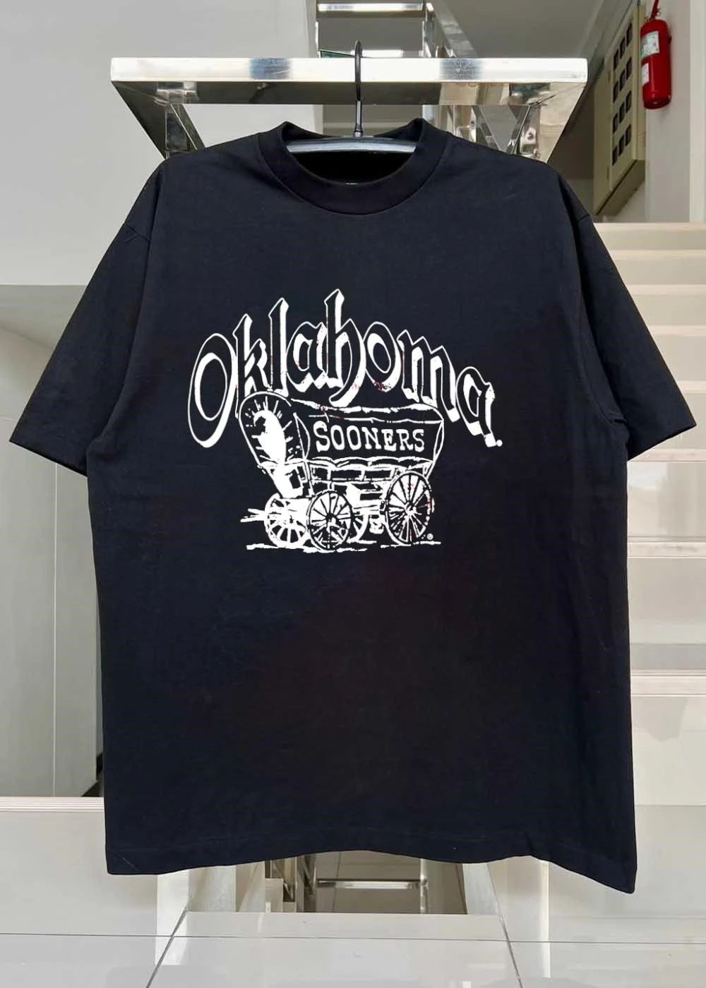 Oklahoma Sooners Schooner Wagon T-Shirt