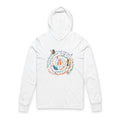 Coo coo birds Delulu Hooded T | Colorful Hand lettered Design tshirt