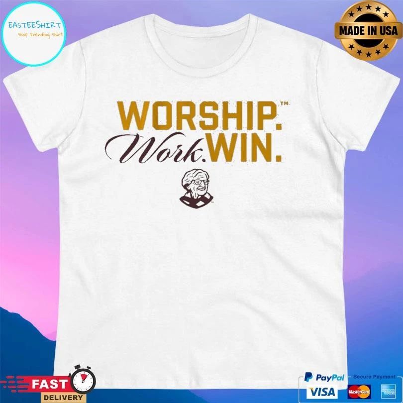 The Sister Jean Legacy Collection Worship Work Win T-shirts