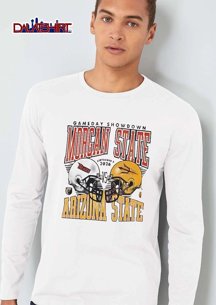Morgan State Bears Arizona Sun Devils NCAA Gameday Showdown Vs 2026 Two Facing Football Helmets shirt
