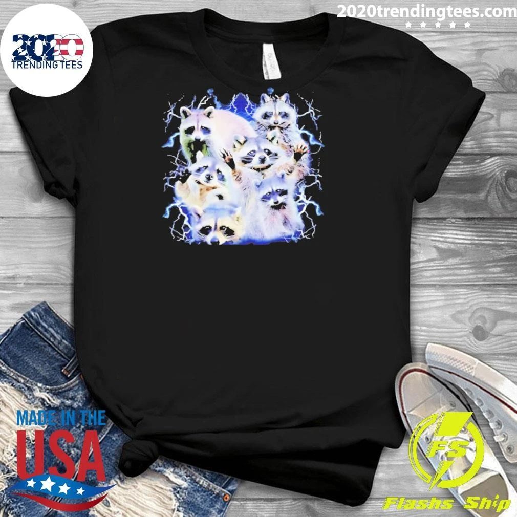 I Love Racoon Lightning 90s Bootleg Shirt