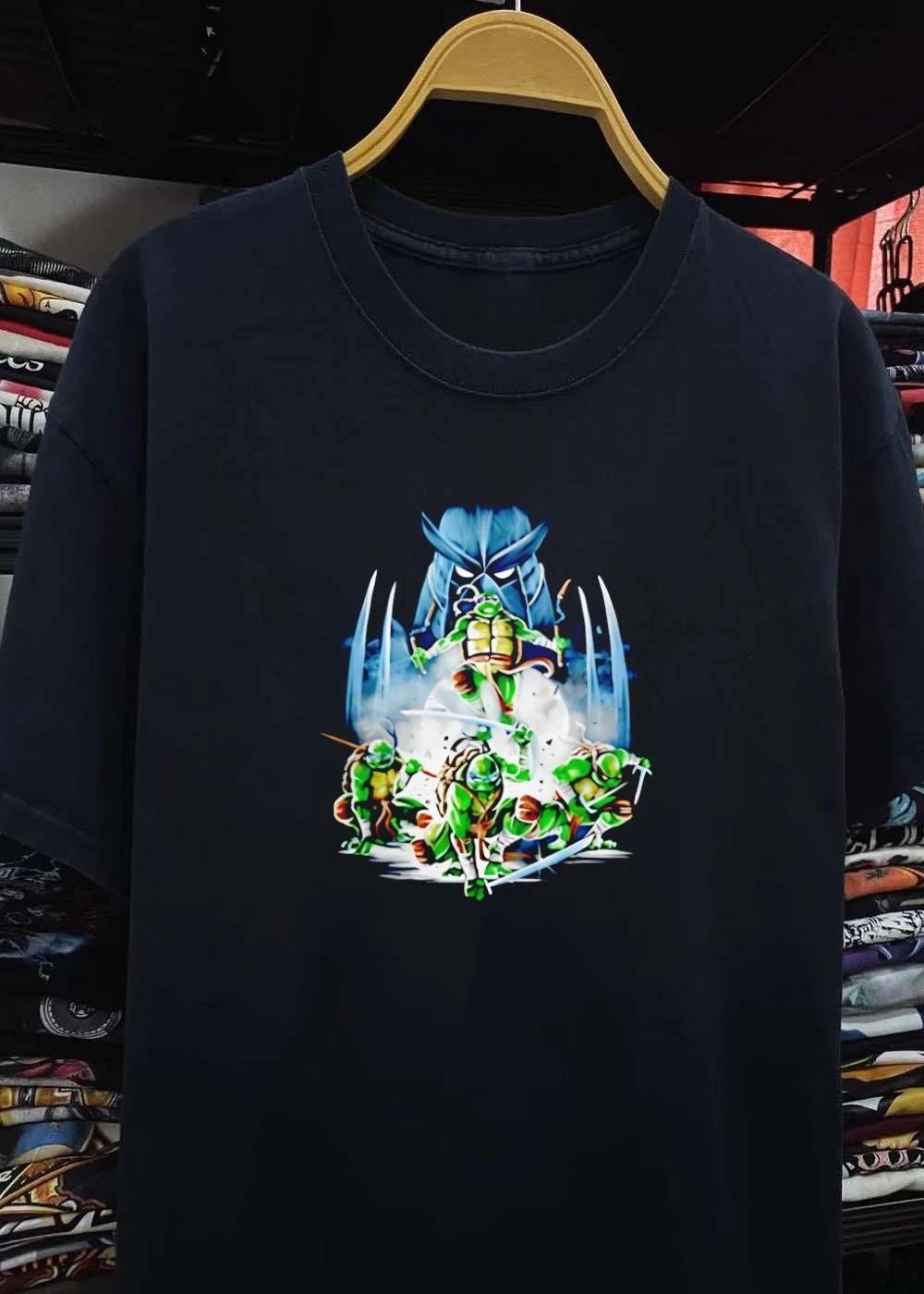 TMNT Shredder Combat Ninja Turtles Fighting Graphic shirt