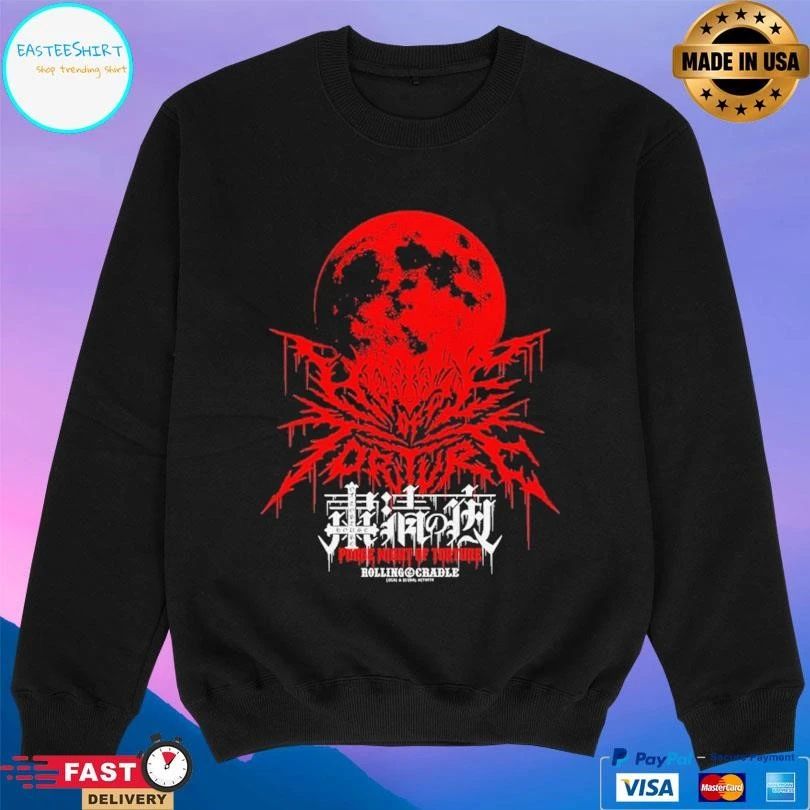 Blood Moon Purge Night Of Torture House Of Torture X Rolling Cradle T-shirts