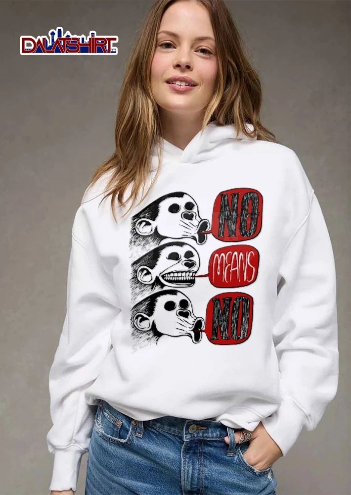 Three Monkeys No Means No Speech Bubble Shirt