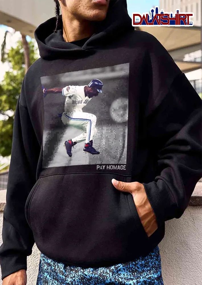 Toronto Blue Jays MLB Pay Homage Baseball Player Jumping Celebration Color Splash Photo shirt