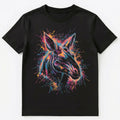 Colorful Paint Splash Okapi Art Graphic Unisex T-Shirt