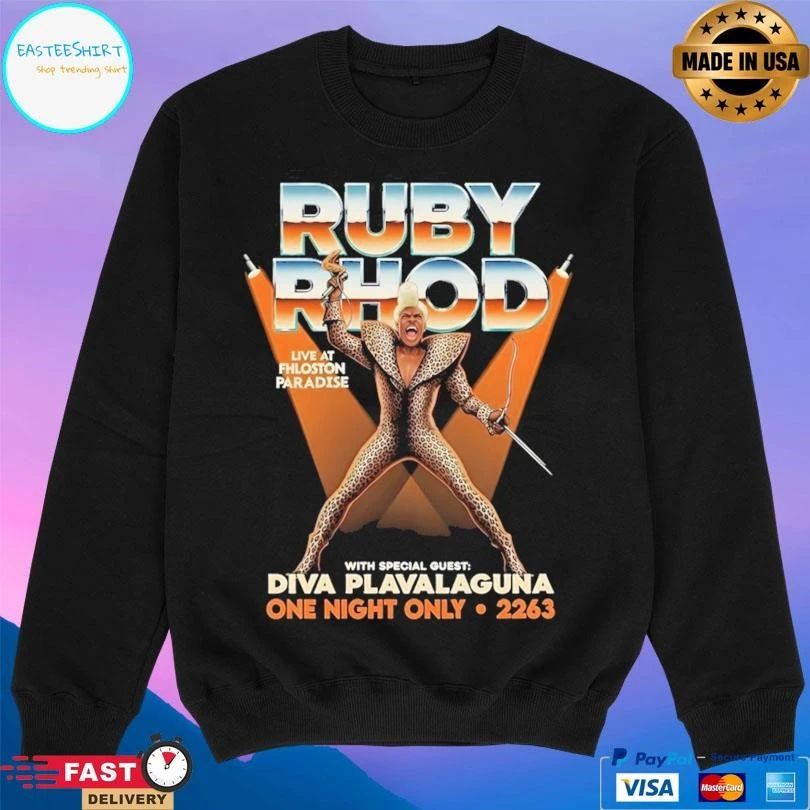 Ruby Rhod Live At Fhloston Paradise With Special Guest Diva Plavalaguna One Night Only 2263 T-shirts
