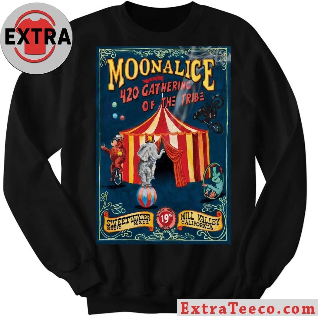 Moonalice April 19 2026 Sweetwater Music Hall in Mill Valley CA Poster Shirt