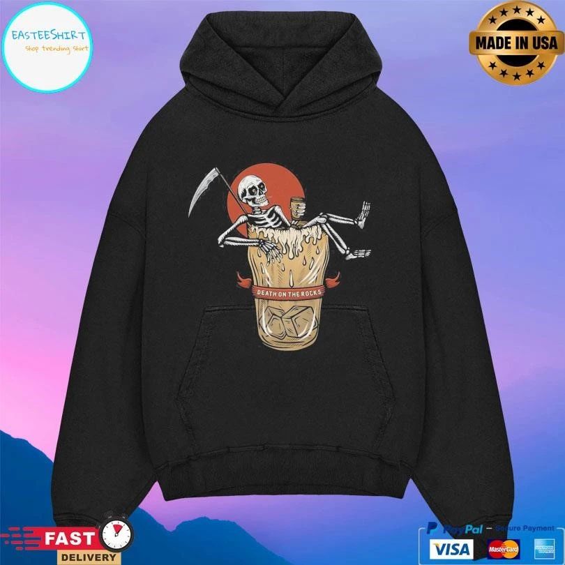 Death On The Rocks Skeleton T-shirts