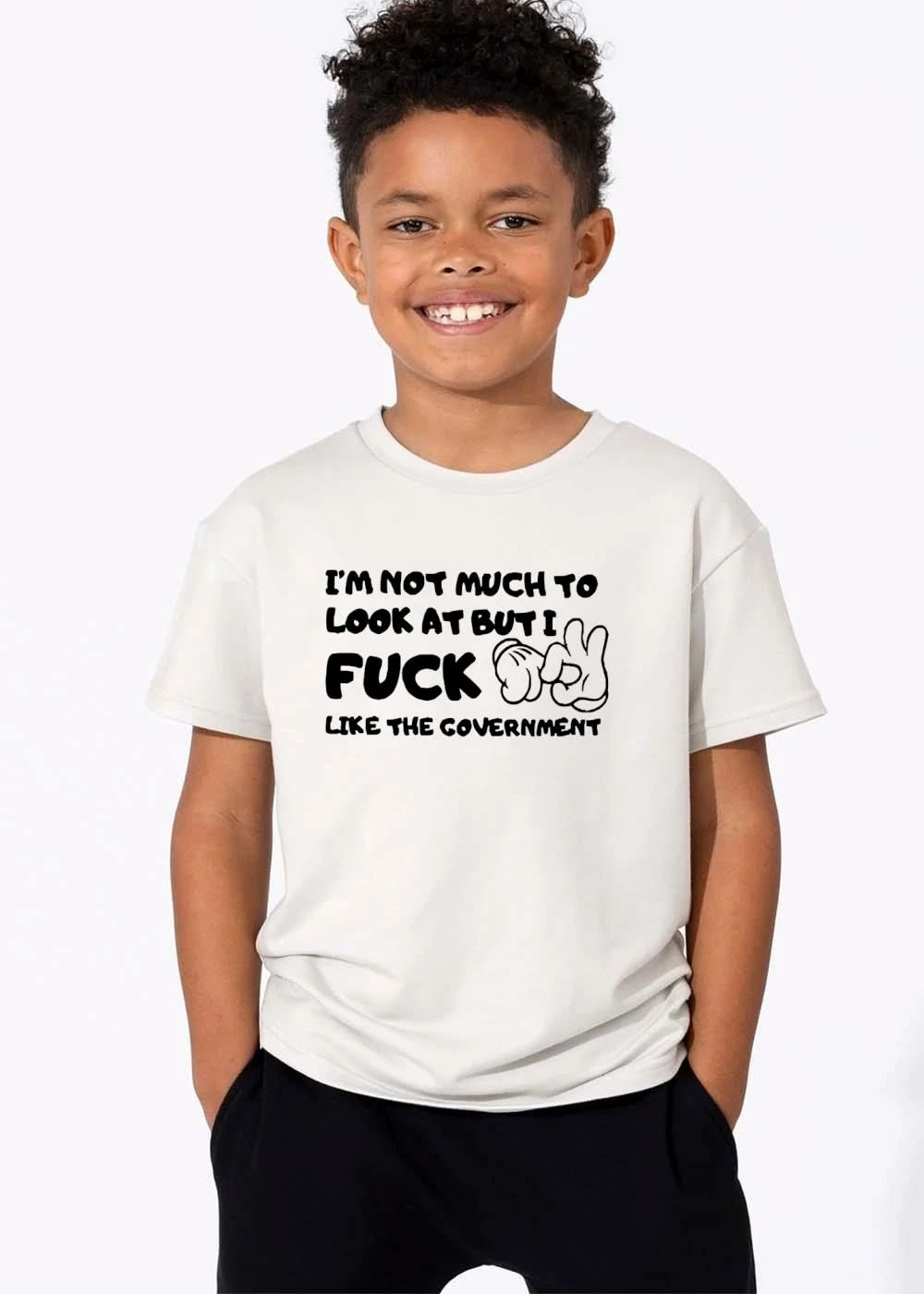 Im Not Much To Look At But I Fuck Like The Government Cartoon shirt