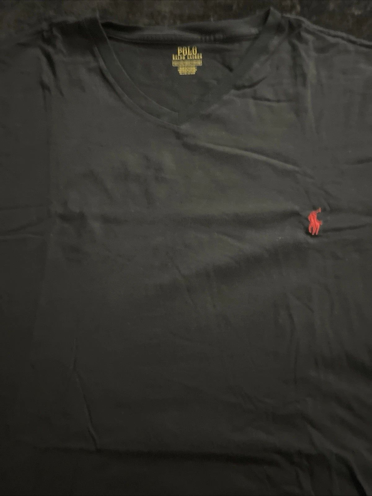 Mens Polo Ralph Lauren V Neck T Shirt 3xl Black With Res Pony