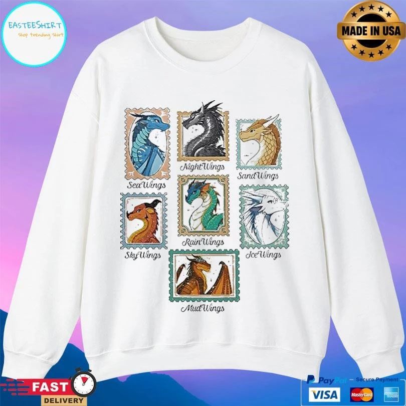 Wings Of Fire Dragons Stamp Dragon Lover T-shirts