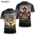 R.I.P Chuck Norris Thank You For The Memories Shirt  ND382