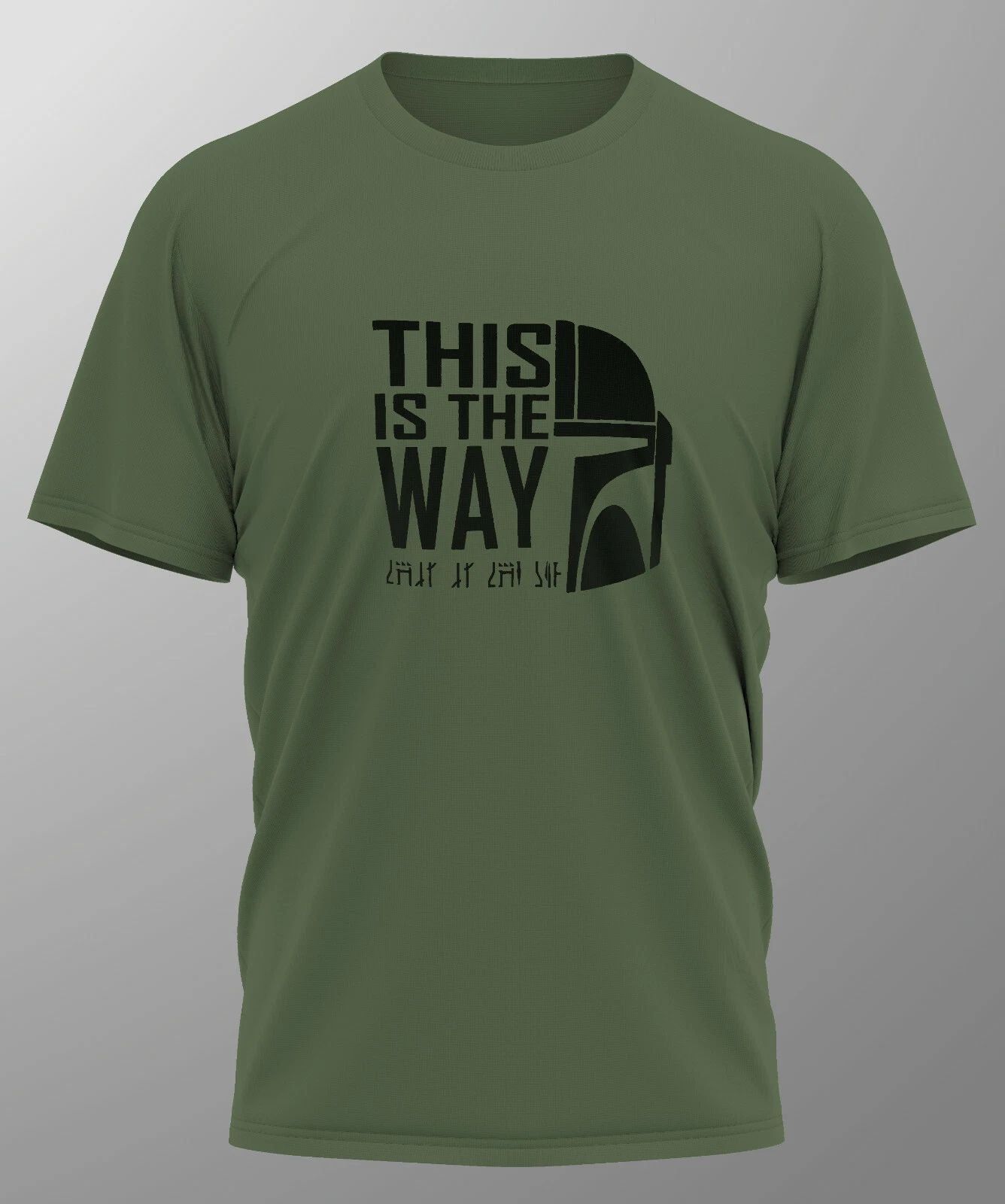 THIS IS THE WAY Mandalorian T-Shirt Tee Screen Printed Design New