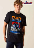 Dot Be Like Where You Headed Probably Jail After See My Logbook Blue Semi Truck Red Smoke shirt