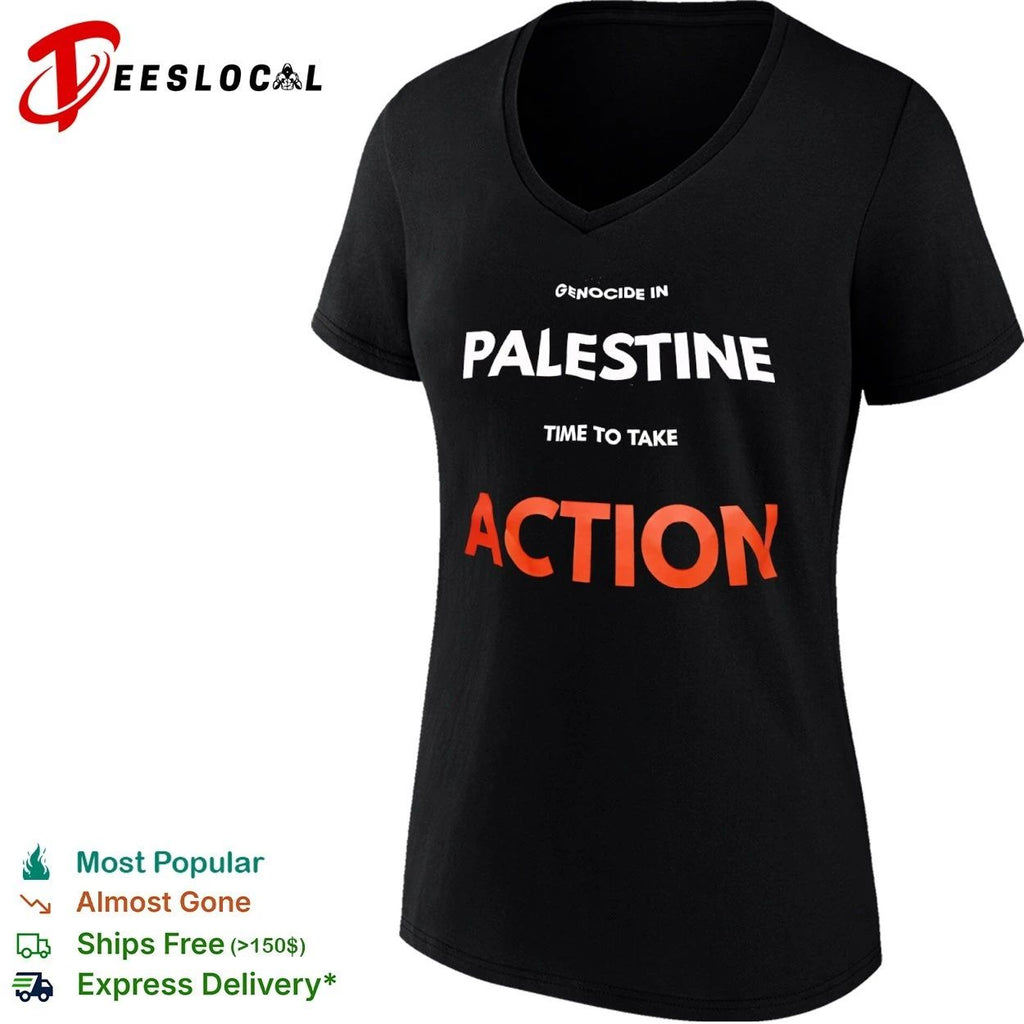 Genocide in Palestine Time to Take Action T-shirt
