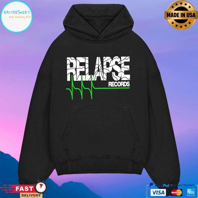 Relapse Records Cracked Logo T-shirts