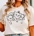 Cute The Aristocats Marie Toulouse Berlioz Sketch Shirt, Cat Lover T-shir