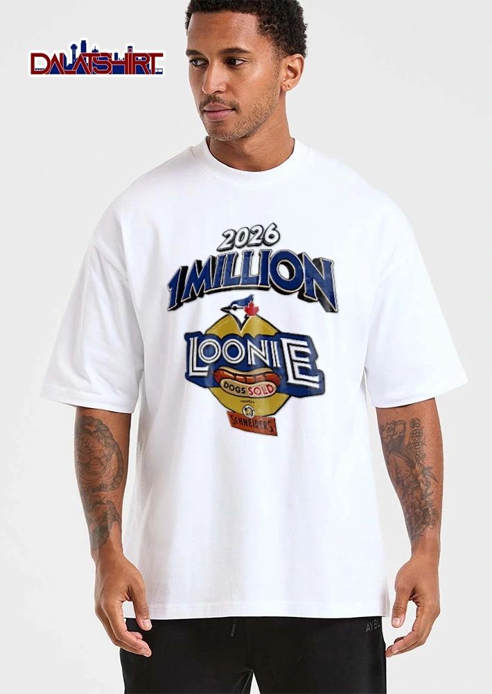 Toronto Blue Jays MLB Schneiders 1 Million Loonie Dogs Sold 2026 Bird Head Maple Leaf Grilled Bun shirt