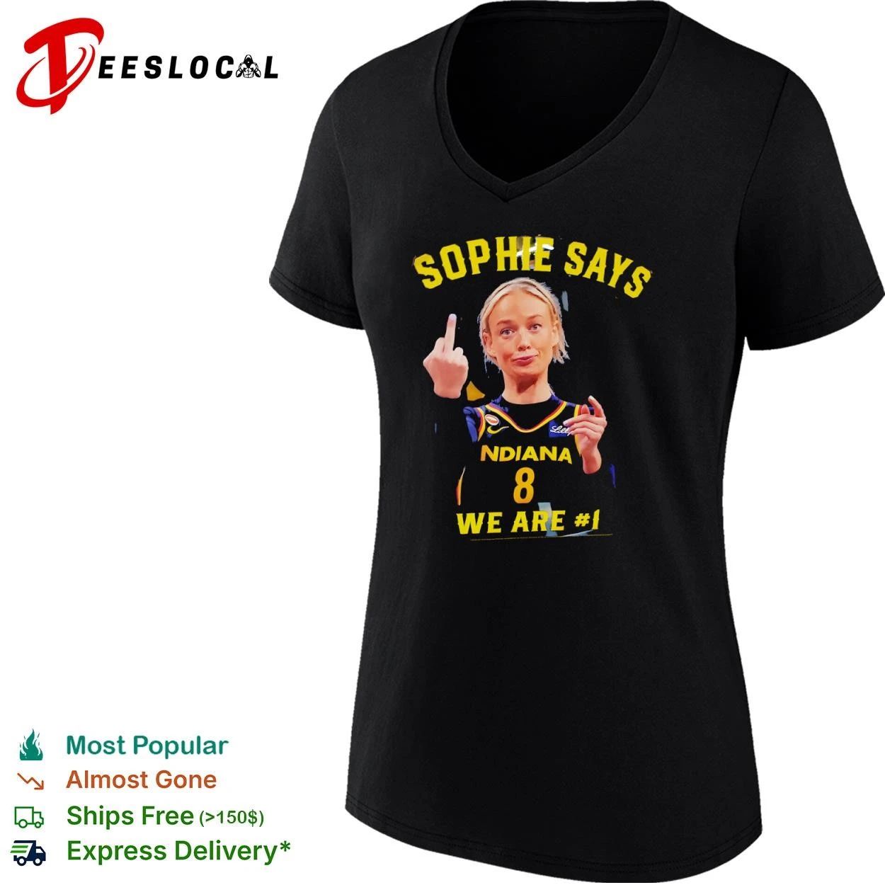 Sophie Cunningham Indiana Fever Sophie Says We Are Number 1 T-shirt