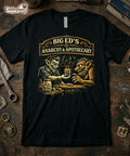 Big Ed's Anarchy Apothecary T-Shirt Retro Horror Graphic Tee Vampire Goth XS-5X