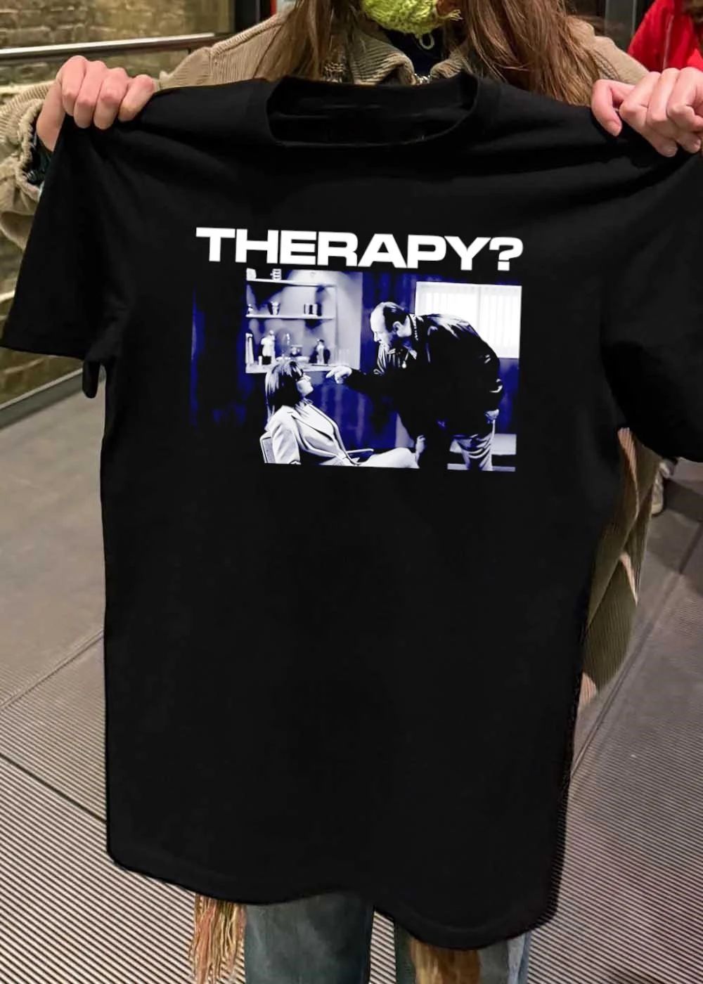 Therapy Tony Soprano Pointing At Dr Melfi Session Black White Photo shirt