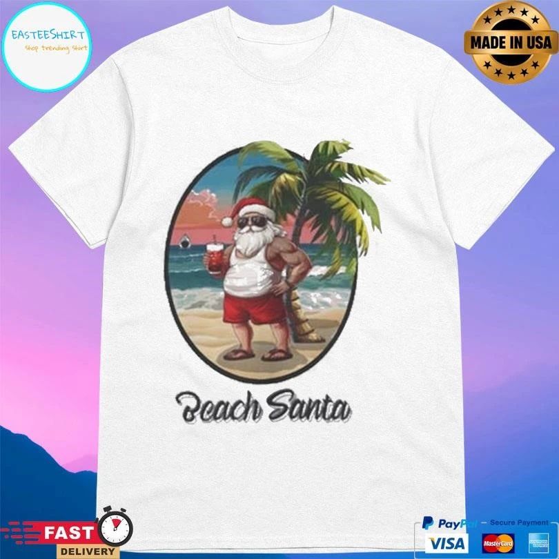 Beach Day Santa Christmas 2025 T-shirts