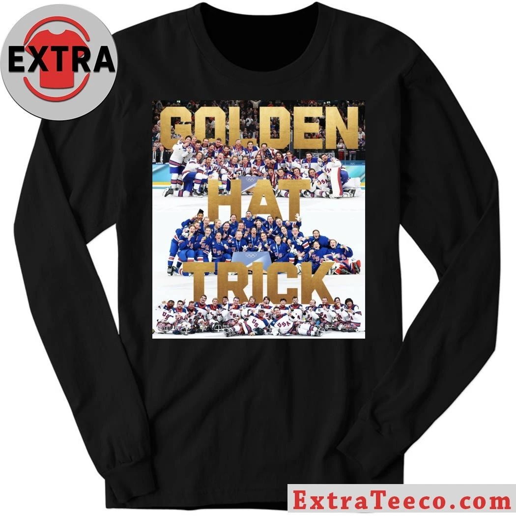 The U.S. hockey team celebrates their Olympic gold medal victory Logo Shirt