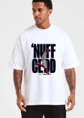 Nuff Cedd Baseball Player Running Bases Pointing Up Big Block Letters shirt