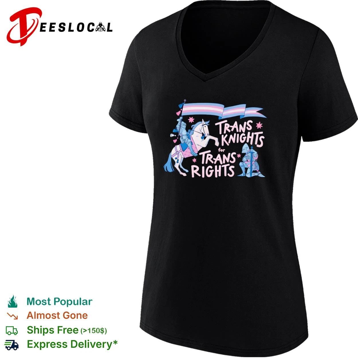 Trans Knights for Trans Rights transgender pride T-shirt