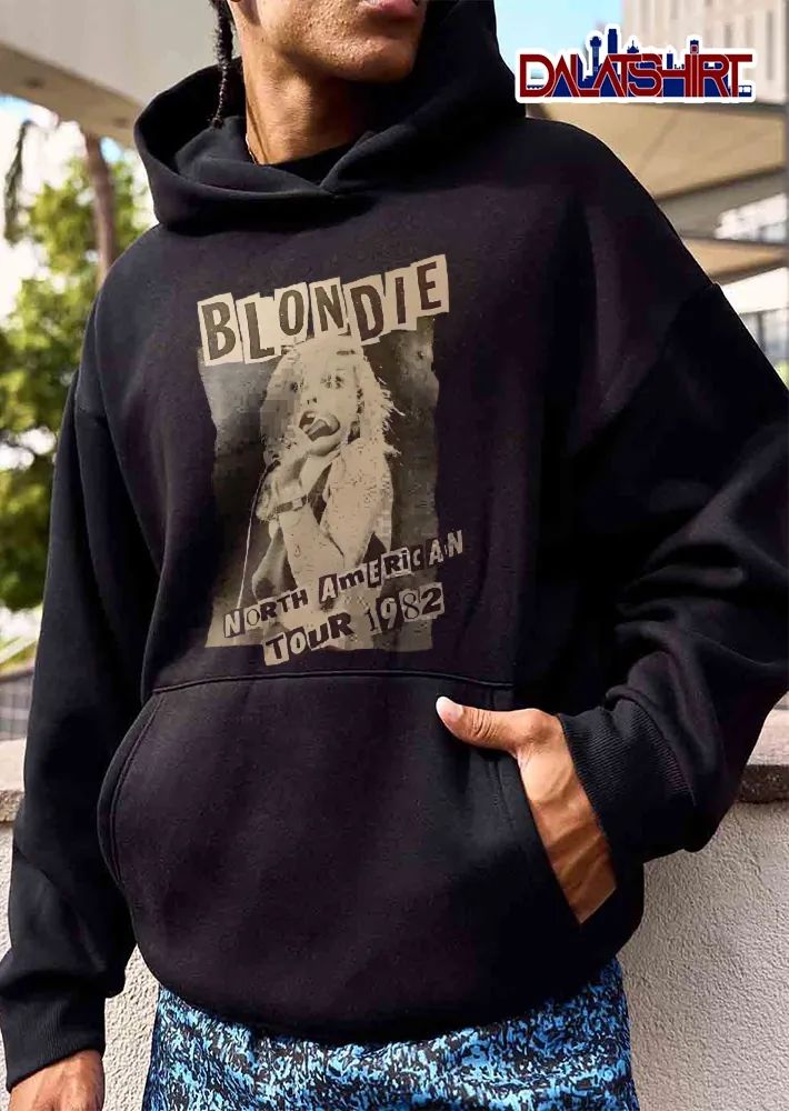 Blondie North American Tour 1982 Debbie Harry Singing Microphone Cutout Ransom Note shirt