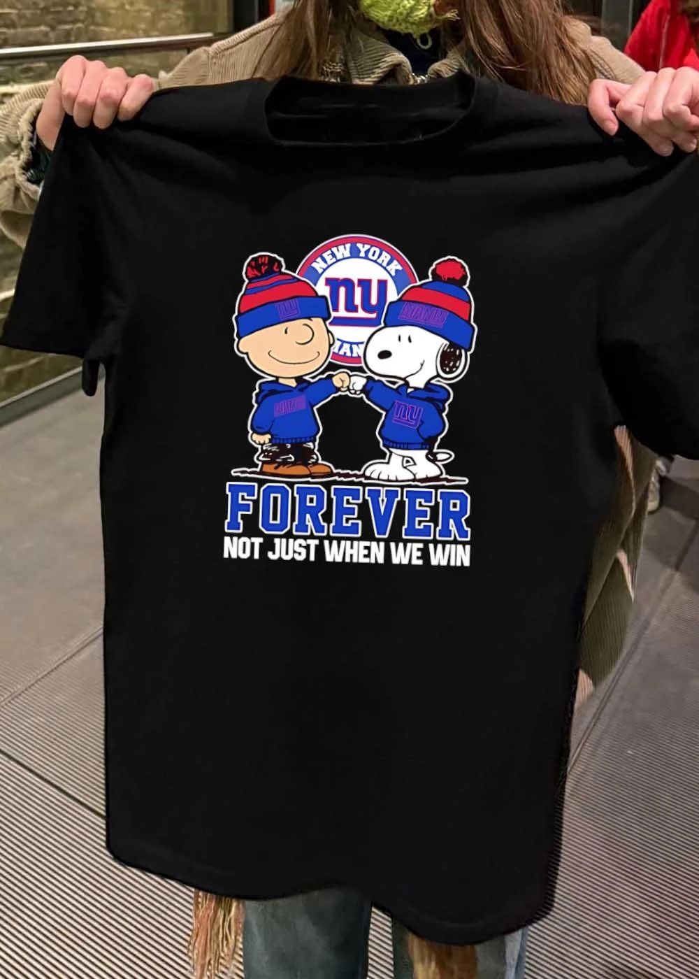 Peanuts Gang Forever Not Just When We Win New York Giants shirt